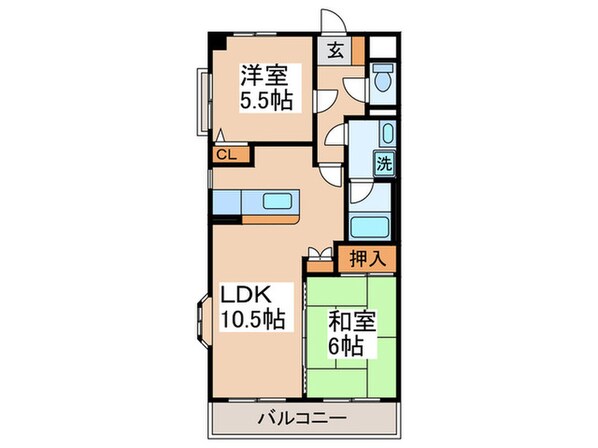 エクレ－ルあざみ野の物件間取画像